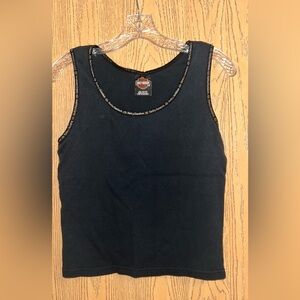Harley-Davidson Black Sleeveless Top
